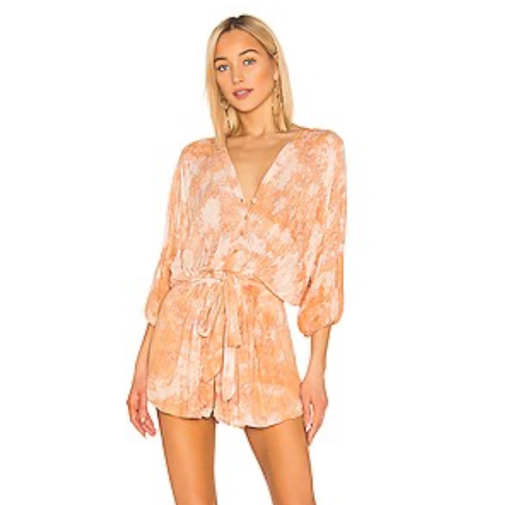 NWOT Young Fabulous & Broke Purple & Pink Ombré Romper Size M